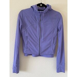Lululemon Define Mesh Hooded Cropped Jacket & Align Tank Set Dark Lavender Small
